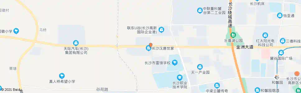 长沙颜家塘_公交站地图_长沙公交_妙搜公交查询2025