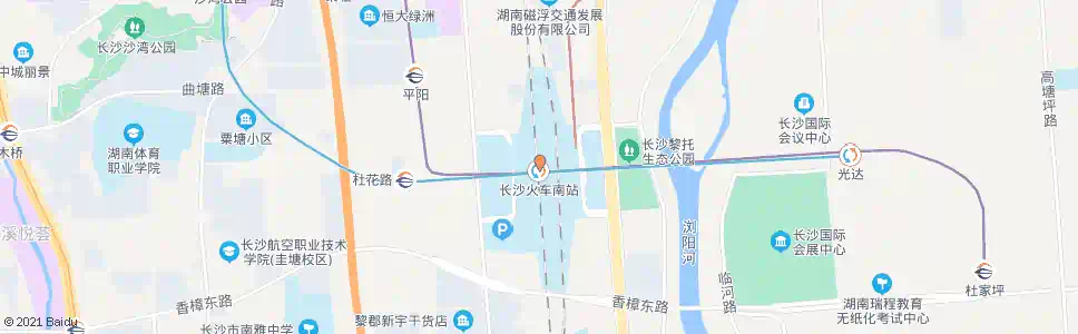 长沙漓湘路口(光南)_公交站地图_长沙公交_妙搜公交查询2025