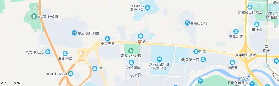 长沙云栖路口_公交站地图_长沙公交_妙搜公交查询2025