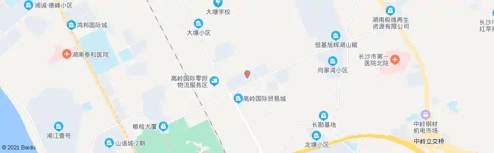 长沙高岭国际建材城_公交站地图_长沙公交_妙搜公交查询2025