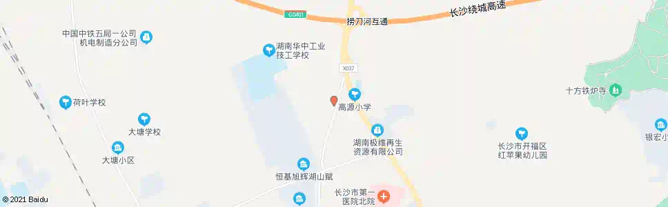 长沙高源村_公交站地图_长沙公交_妙搜公交查询2025