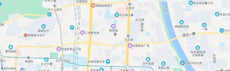 长沙商贸城_公交站地图_长沙公交_妙搜公交查询2025