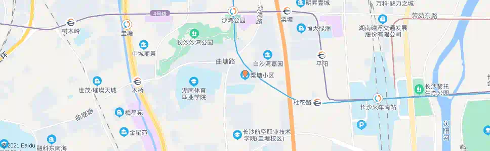 长沙粟塘小区_公交站地图_长沙公交_妙搜公交查询2025