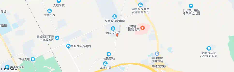 长沙向阳湾_公交站地图_长沙公交_妙搜公交查询2025