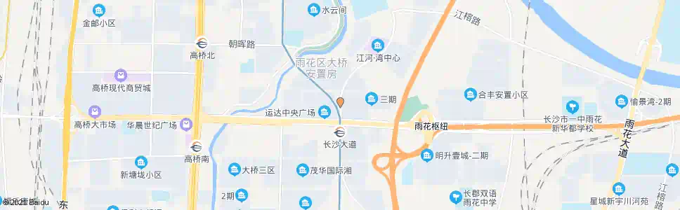 长沙大桥路口_公交站地图_长沙公交_妙搜公交查询2025