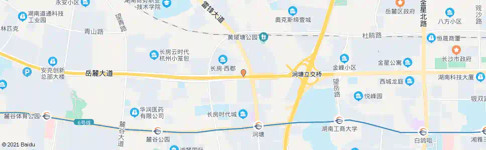 长沙雷锋大道岳麓大道口_公交站地图_长沙公交_妙搜公交查询2025