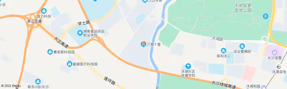 长沙星语林汀湘十里_公交站地图_长沙公交_妙搜公交查询2025