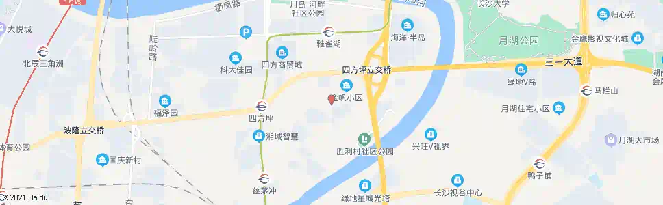长沙金帆路口_公交站地图_长沙公交_妙搜公交查询2025