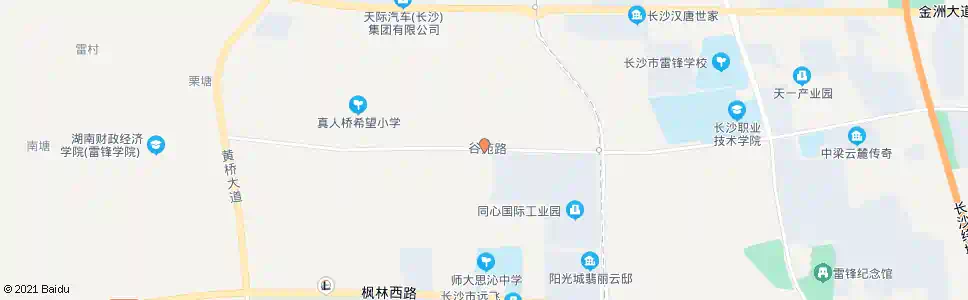 长沙谷苑路_公交站地图_长沙公交_妙搜公交查询2025