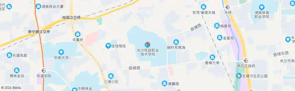 长沙新民学校_公交站地图_长沙公交_妙搜公交查询2025