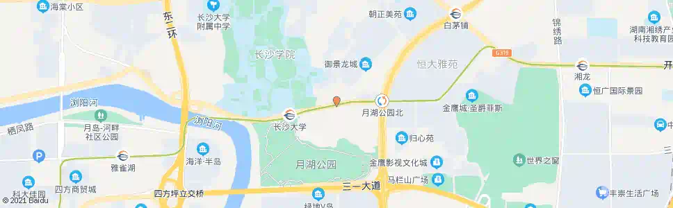 长沙山月路口_公交站地图_长沙公交_妙搜公交查询2025