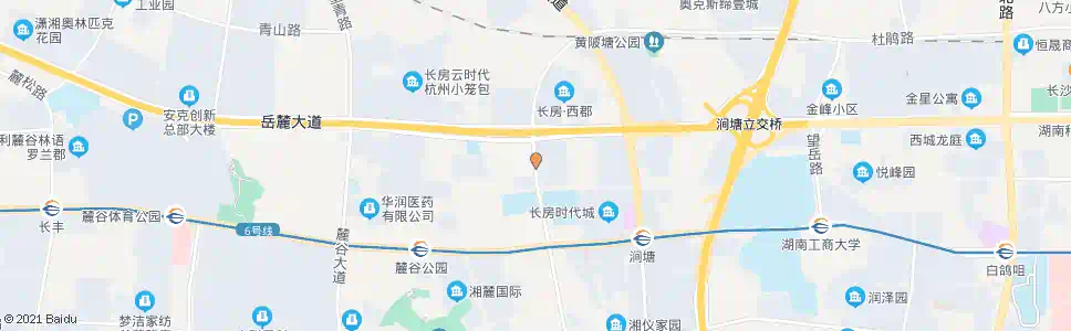 长沙麓天路口_公交站地图_长沙公交_妙搜公交查询2025