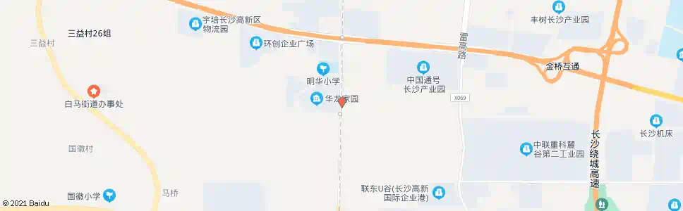 长沙华龙家园_公交站地图_长沙公交_妙搜公交查询2025