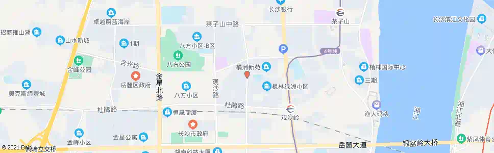 长沙橘洲移民小区_公交站地图_长沙公交_妙搜公交查询2025