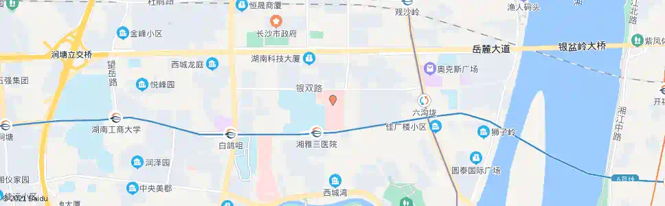 长沙湘雅三医院_公交站地图_长沙公交_妙搜公交查询2025