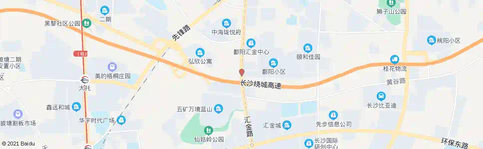 长沙汇金路黑梨路口_公交站地图_长沙公交_妙搜公交查询2025