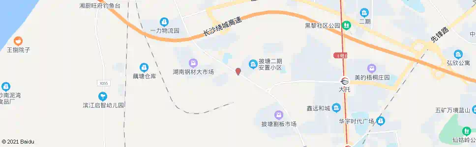 长沙披塘_公交站地图_长沙公交_妙搜公交查询2025