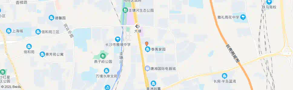 长沙万家丽路口_公交站地图_长沙公交_妙搜公交查询2025