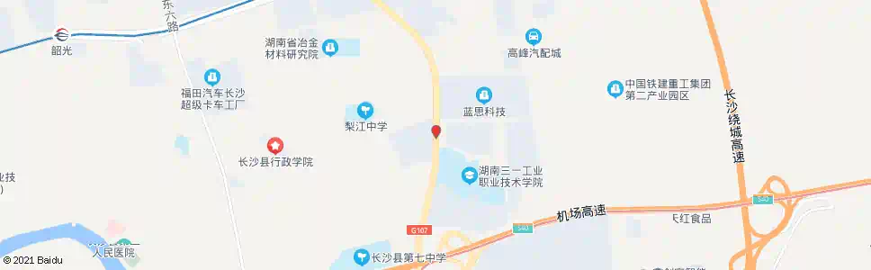 长沙蓝思科技(榔梨)_公交站地图_长沙公交_妙搜公交查询2025