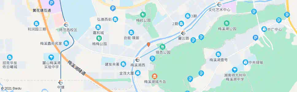 长沙梅溪湖路看云路口_公交站地图_长沙公交_妙搜公交查询2025
