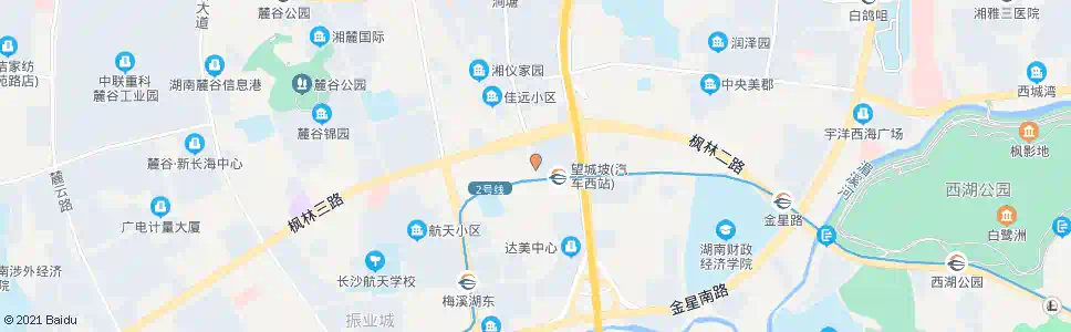长沙玉兰路枫林路口_公交站地图_长沙公交_妙搜公交查询2025
