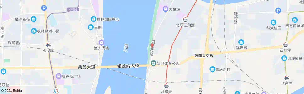长沙新河北_公交站地图_长沙公交_妙搜公交查询2025