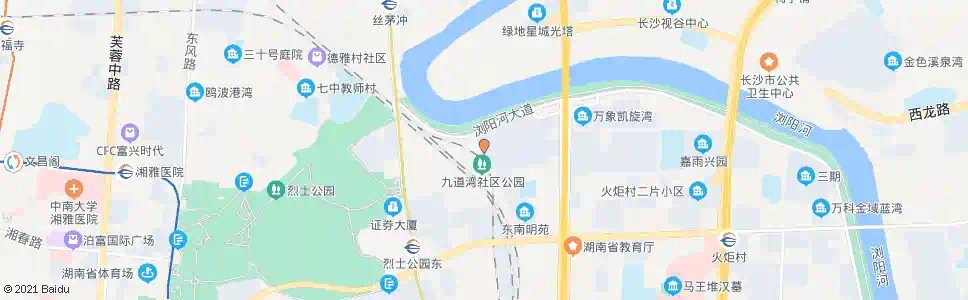 长沙四十二中_公交站地图_长沙公交_妙搜公交查询2025