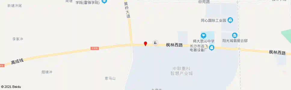 长沙枫林路黄桥大道口_公交站地图_长沙公交_妙搜公交查询2025