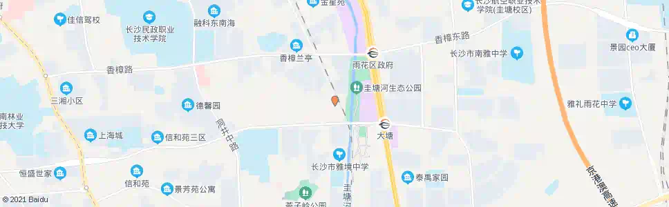 长沙圭塘路木莲路口_公交站地图_长沙公交_妙搜公交查询2025