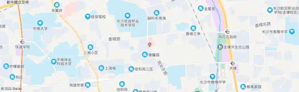 长沙洞井路香樟路口_公交站地图_长沙公交_妙搜公交查询2025