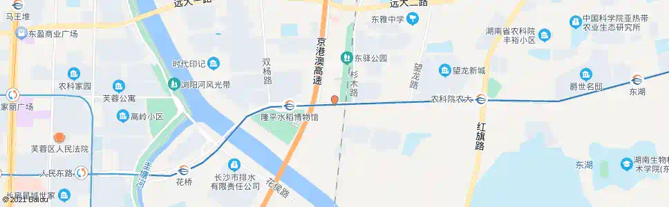 长沙亚大南路口_公交站地图_长沙公交_妙搜公交查询2025