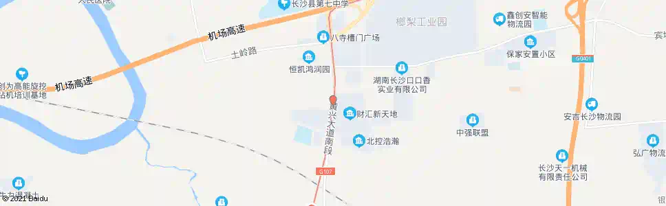 长沙福中路口_公交站地图_长沙公交_妙搜公交查询2025