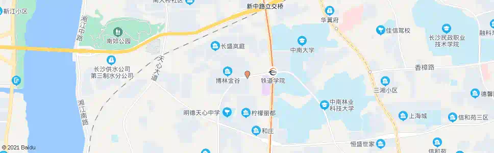 长沙新姚路芙蓉南路口_公交站地图_长沙公交_妙搜公交查询2025