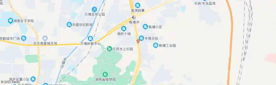 长沙板塘村_公交站地图_长沙公交_妙搜公交查询2025