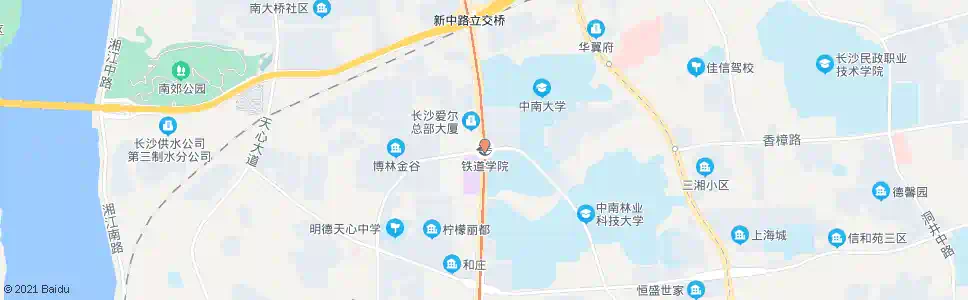 长沙铁道学院站_公交站地图_长沙公交_妙搜公交查询2025