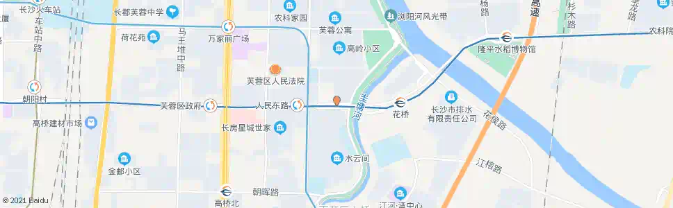 长沙圭塘河_公交站地图_长沙公交_妙搜公交查询2025