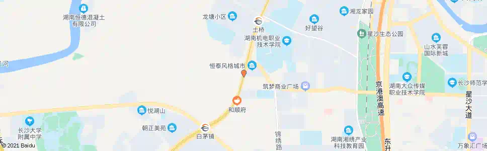 长沙特立路口_公交站地图_长沙公交_妙搜公交查询2025