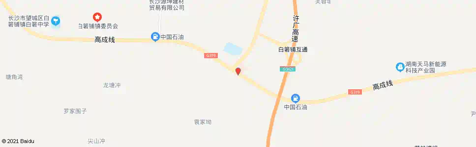 长沙白箬铺卫生院_公交站地图_长沙公交_妙搜公交查询2025
