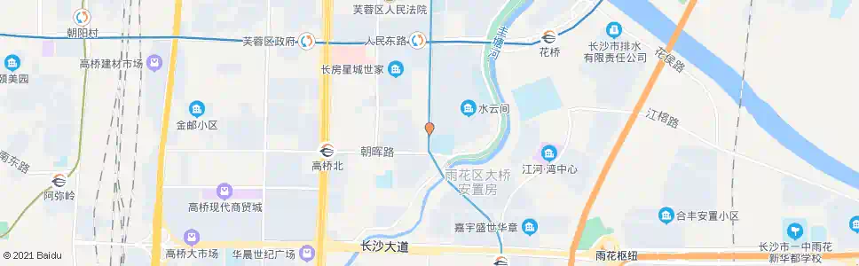 长沙古曲路朝晖路口_公交站地图_长沙公交_妙搜公交查询2025