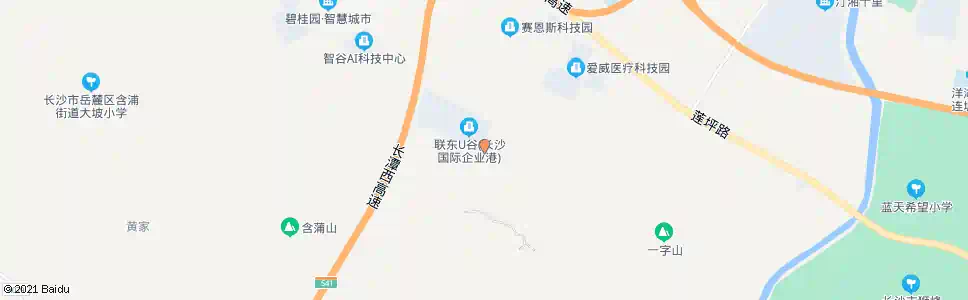 长沙联东U谷_公交站地图_长沙公交_妙搜公交查询2025