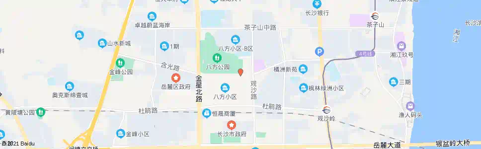 长沙观沙路口_公交站地图_长沙公交_妙搜公交查询2025