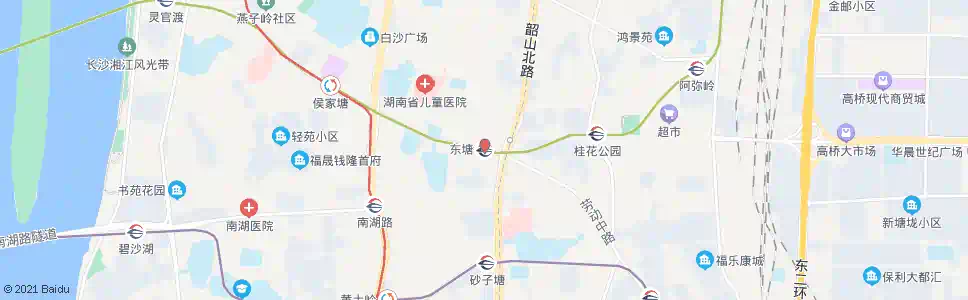 长沙东塘东_公交站地图_长沙公交_妙搜公交查询2025