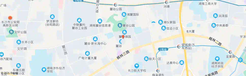 长沙麓枫路口_公交站地图_长沙公交_妙搜公交查询2025