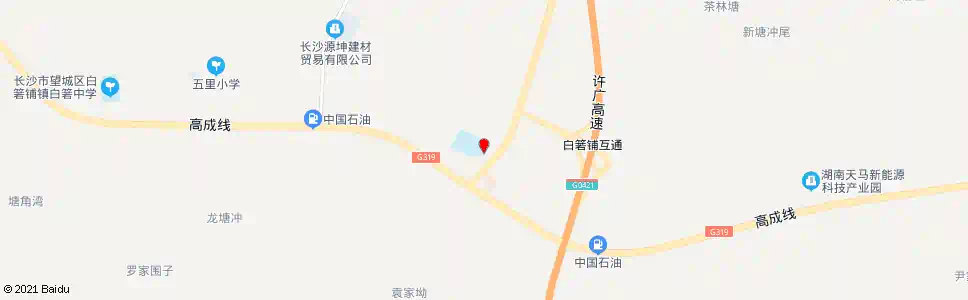 长沙白箬小学_公交站地图_长沙公交_妙搜公交查询2025