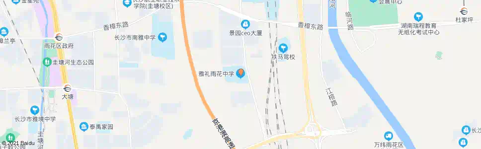 长沙雅礼雨花中学_公交站地图_长沙公交_妙搜公交查询2025