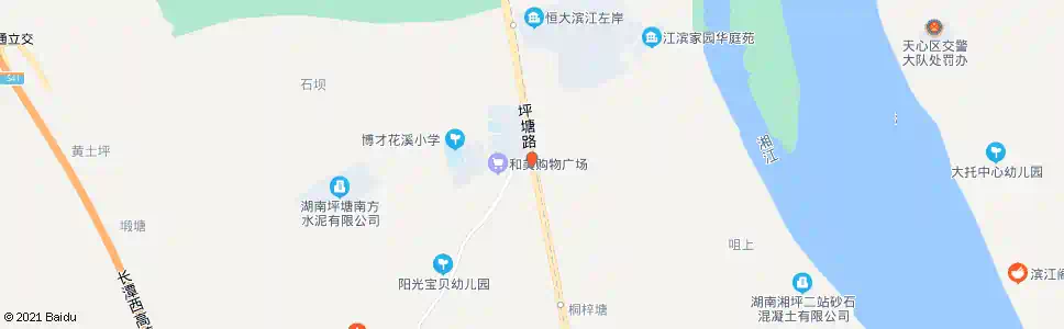 长沙坪塘大道花溪路口_公交站地图_长沙公交_妙搜公交查询2025