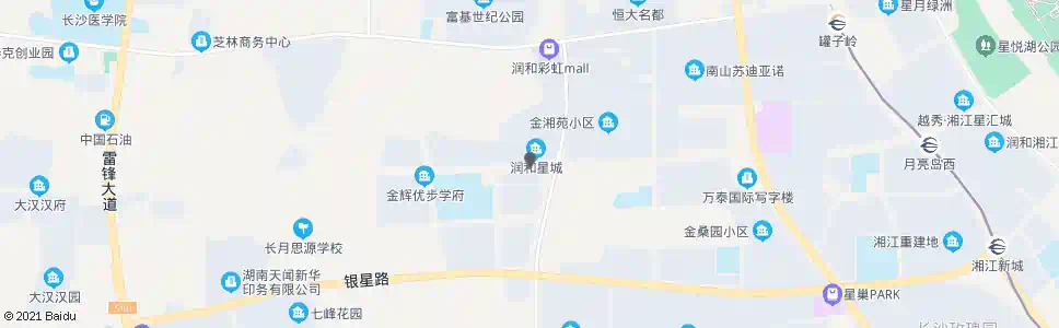 长沙月亮岛路黄金路口_公交站地图_长沙公交_妙搜公交查询2025