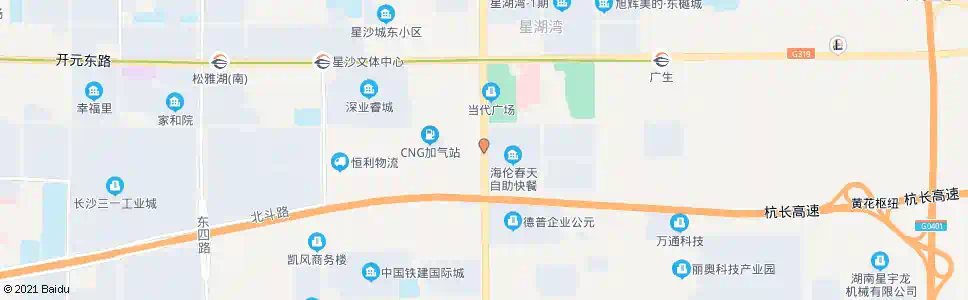 长沙海伦春天_公交站地图_长沙公交_妙搜公交查询2025