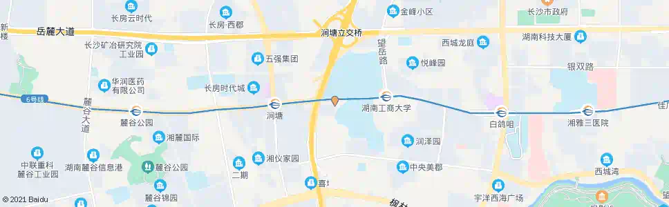 长沙荷塘小区_公交站地图_长沙公交_妙搜公交查询2025