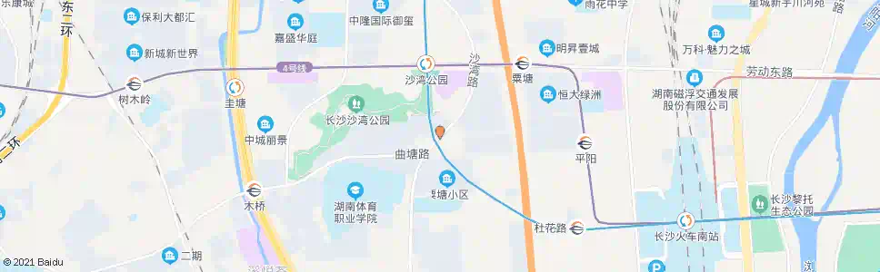 长沙下白沙湾_公交站地图_长沙公交_妙搜公交查询2025